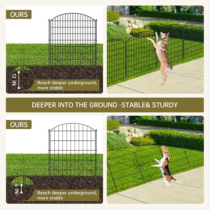 10 Panels No Dig Garden Fence - Image 4