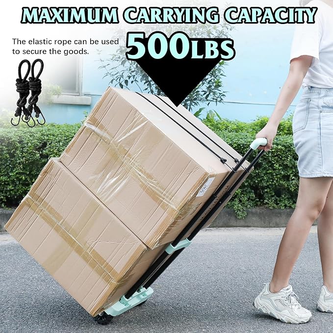 Heavy-Duty 500LB Capacity Hand Truck - Image 6