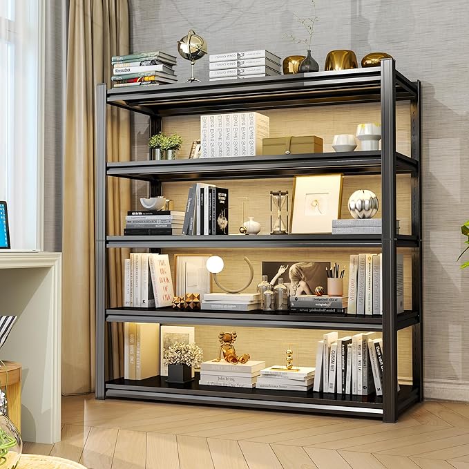 Storage Shelves, 5-Tier Metal Shelving, Garage Shelve 40''W*14''D*63''H - Image 2