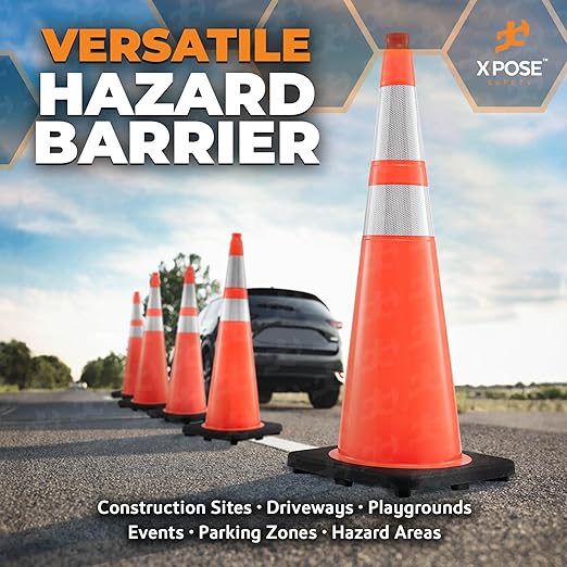 Xpose Safety 36 Inch Orange Traffic Cones - Image 7