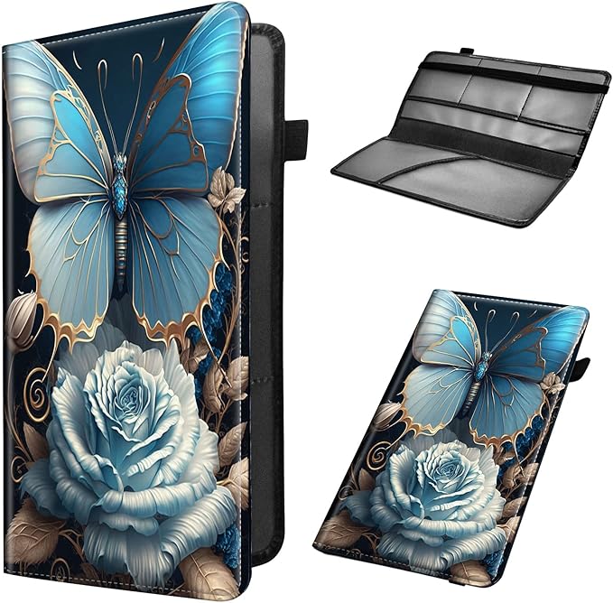 Car Registration and Insurance Holder, Leather Car Glove Box Organizer by Unknown