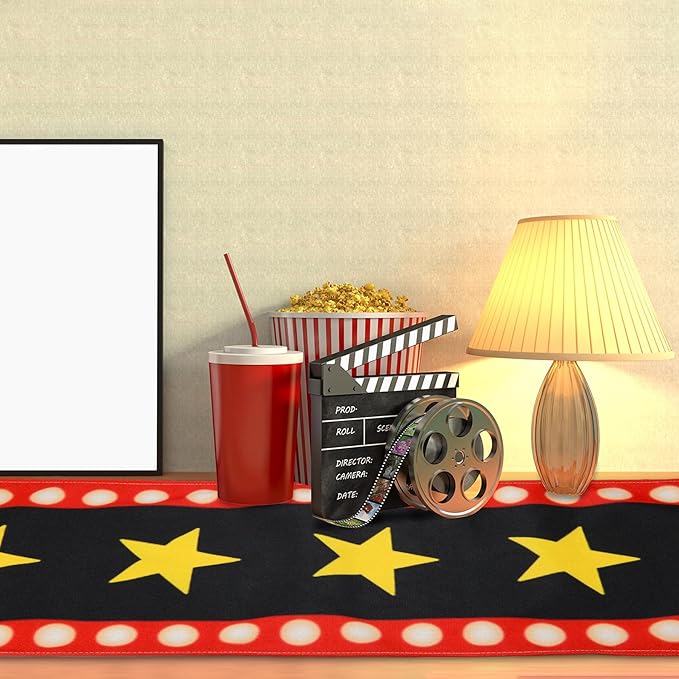 4 Pcs 13 x 72 Inch Movie Night Table Runner - Image 5