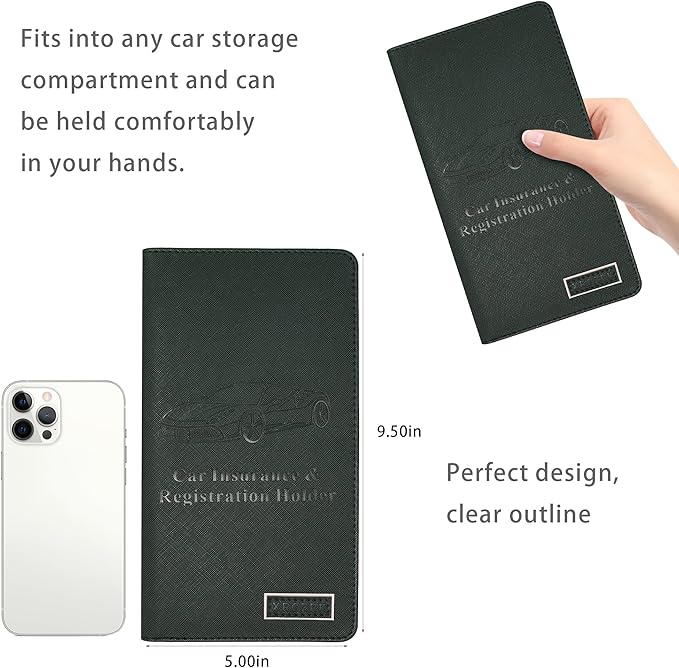Car Registration and Insurance Holder Glove Box Folder-Premium Car Folder - Image 4