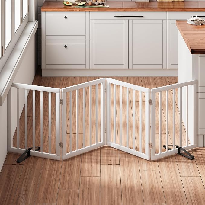 37-74" Wide Dog Gate 4 Panel Dog Gates - Image 2