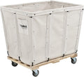 Global Industrial 16 Bushel, Canvas Basket Bulk Truck, Unassembled, Rolling by GlobalIndustrial