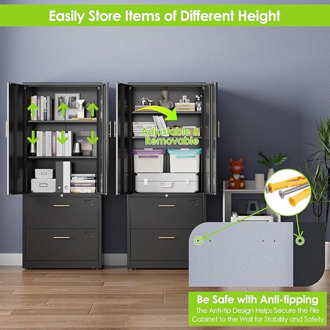 2 Drawer Lateral File Cabinet - Image 6