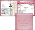 Car Insurance and Registration Holder, 5.5 x 5 Inch PU Leather Vehicle Glove by Techion