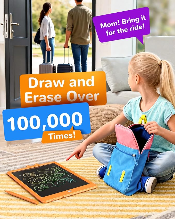 KOKODI LCD Writing Tablet, 10 Inch Colorful Doodle Board Drawing Tablet - Image 5