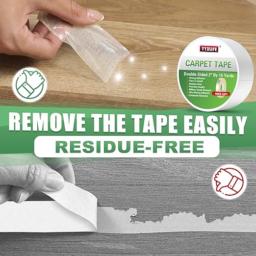 YYXLIFE Double Sided Removable Rug Tape - Image 5