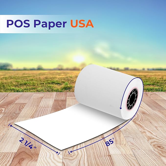 2 1/4" x 85' Thermal Paper - Image 3
