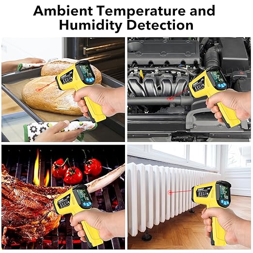 Infrared Thermometer Gun, TEMIRUP Non Contact Digital Laser Temperature Gun - Image 8
