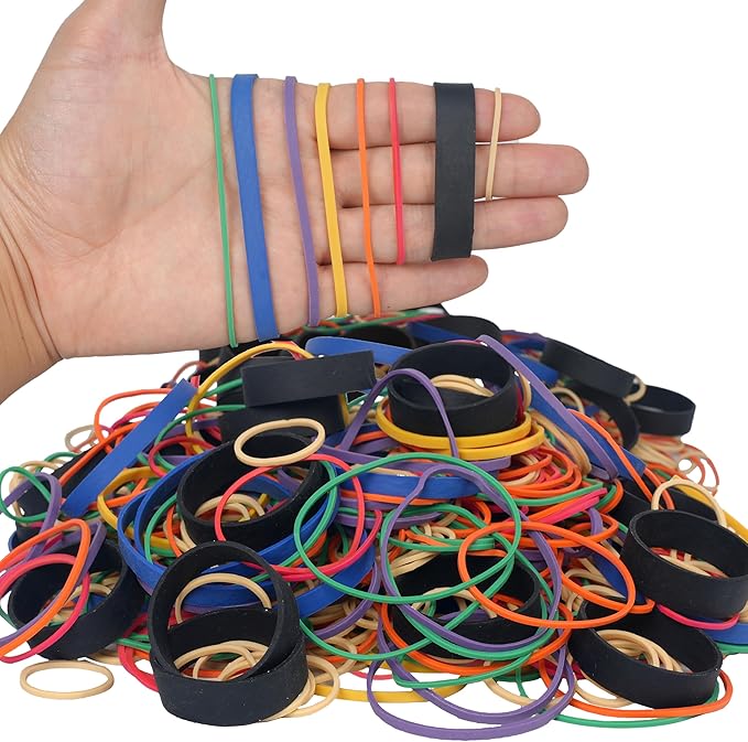 HAIDIBAO-Rubber Bands Assorted Sizes multicolor Elastic Rubber Bands Office - Image 2