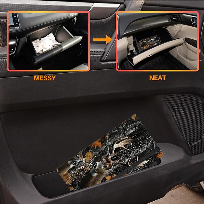 Car Registration and Insurance Holder, Leather Vehicle Glove Box Organizer - Image 6