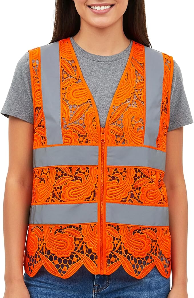 Lace-Mesh Safety Vest for Women & Men - Image 2