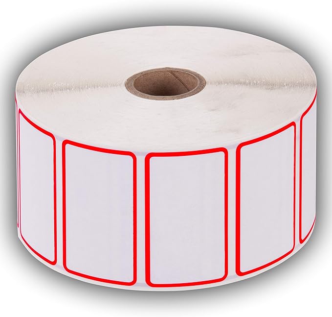 2.25" X 1.25" Direct Thermal Perforated Stickers Labels - Image 2