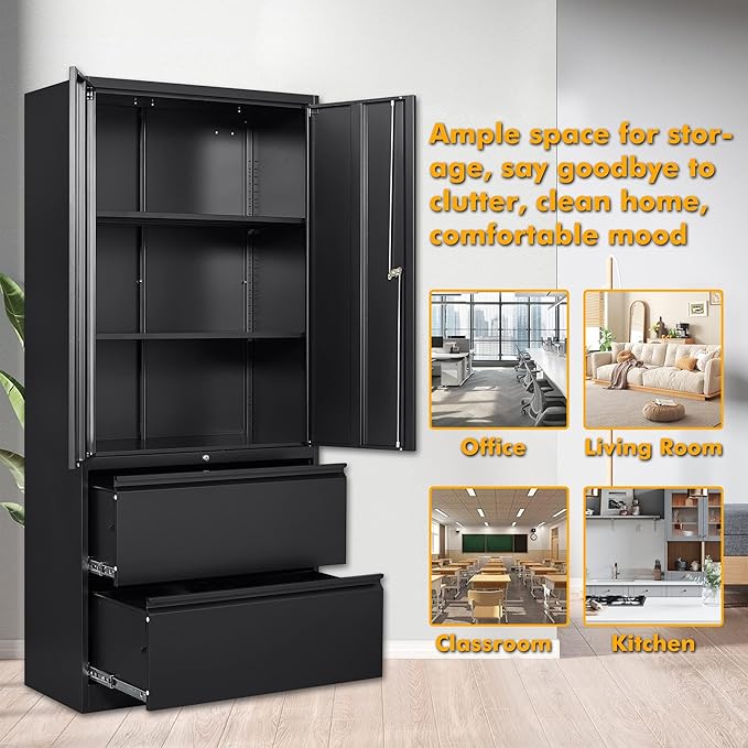 STANI 2 Drawer Lateral File Cabinet - Image 10