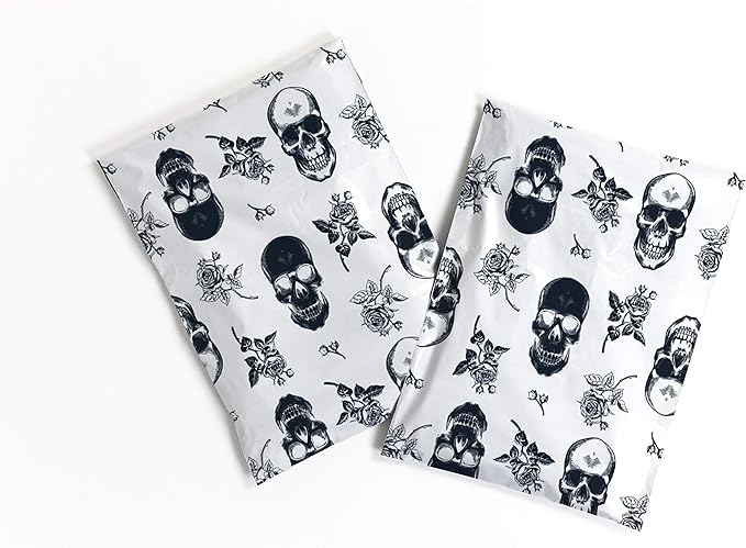 14x19 Poly Mailers – Skull Rose – Waterproof, Tear-Resistant Shipping Bags - Image 3