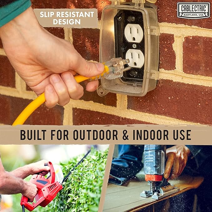 12 Gauge Outdoor Extension Cord 75 ft, 12/3 Heavy Duty Extension Cord 3 Prong - Image 4