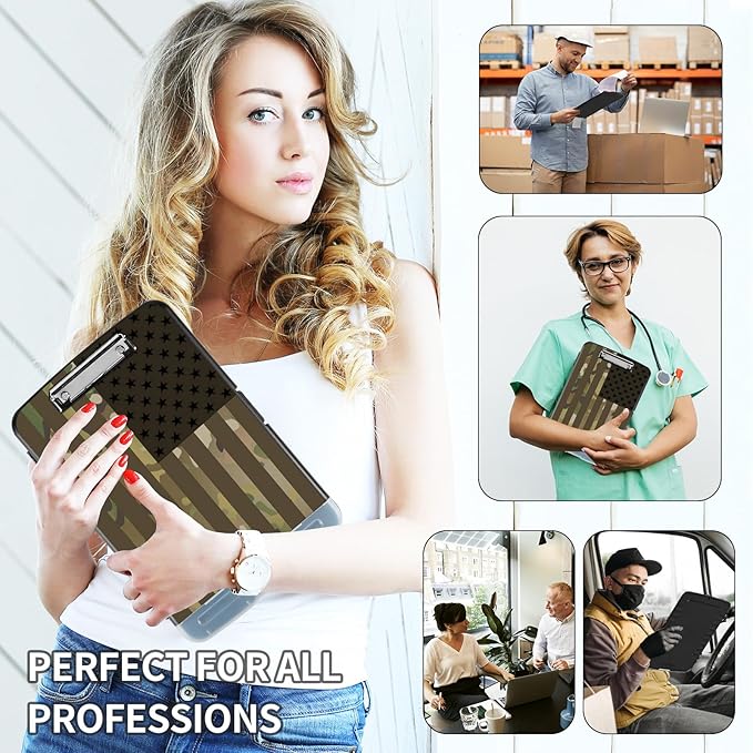 Clipboard with Storage, Clip Boards 8.5X11 with Storage & Pen Holder, Heavy - Image 2