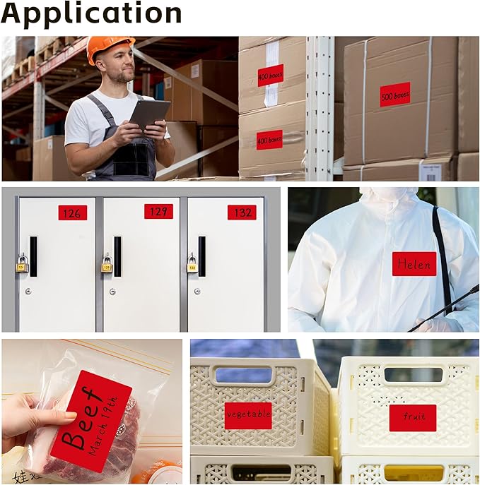 PARLAIM 3 X 5 Inch 4Rolls/1000 Per Roll Rectangle Inventory Color Coding Labels - Image 6