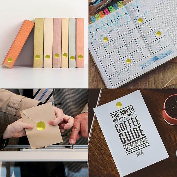 SHYGO® 1“ Gold Circle Dot Stickers Color Coding Labels - Image 5