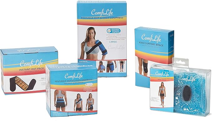 ComfiLife Knee Ice Pack with Wrap Reusable Hot & Cold Therapy Gel Pack - Image 7