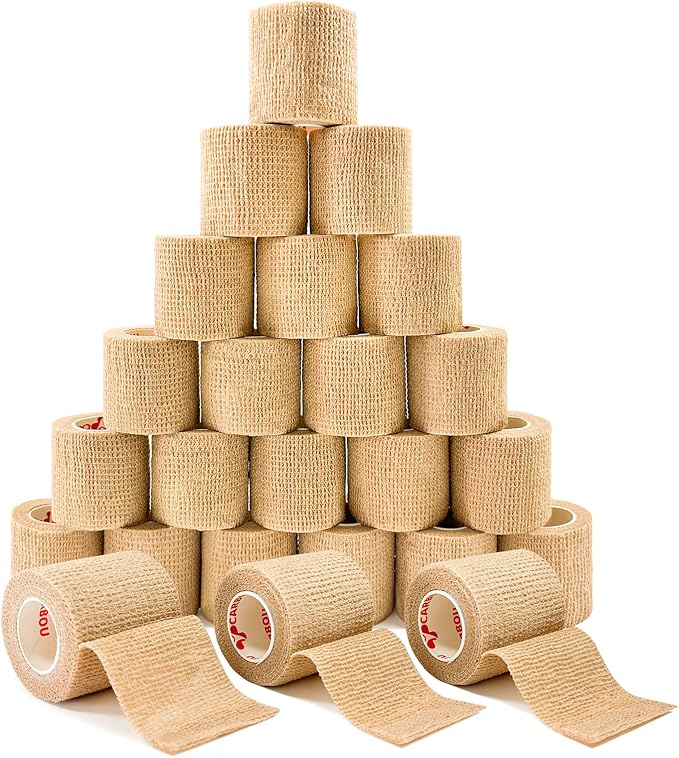 Carbou Self Adhesive Bandages Pre Wrap, Athletic Elastic Cohesive Bandage by CARBOU