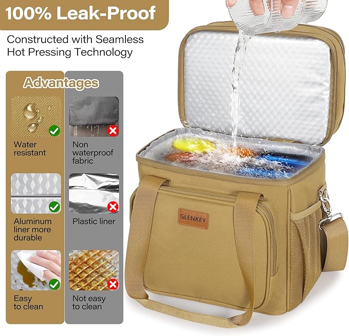 Expandable Large Lunch Box, Insulated Heavy Duty Lunch Bag Waterproof Leakproof - Image 4