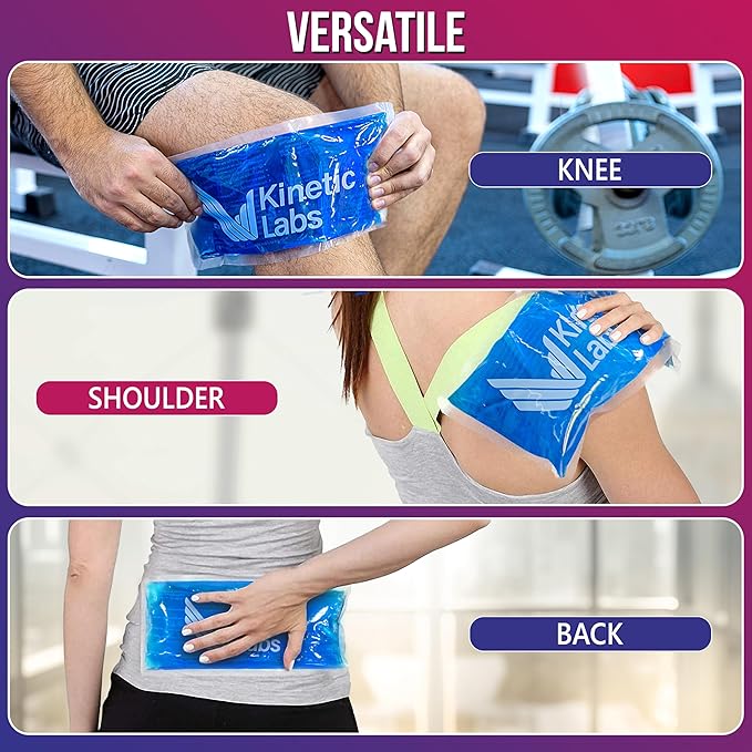 Reusable Gel Ice Packs for Injuries by Kinetic Labs - Image 2