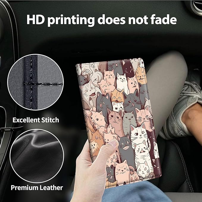 Car Registration and Insurance Holder, Leather Car Glove Box Organizer - Image 4