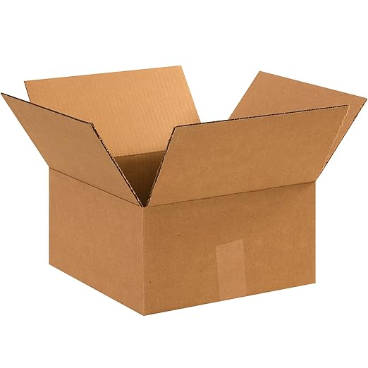 Tape Logic Shipping Boxes Flat 12"L x 12"W x 6"H, Moving and Storage by TapeLogic