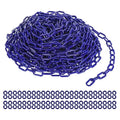 PATIKIL Plastic Chain Links, 100 Foot Safety Barrier Chain Blue by PATIKIL