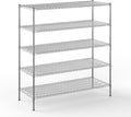 24" Deep x 60" Wide x 64" Height Wire Shelving Kit | 5-Tier | NSF Commercial by Regal+Altair