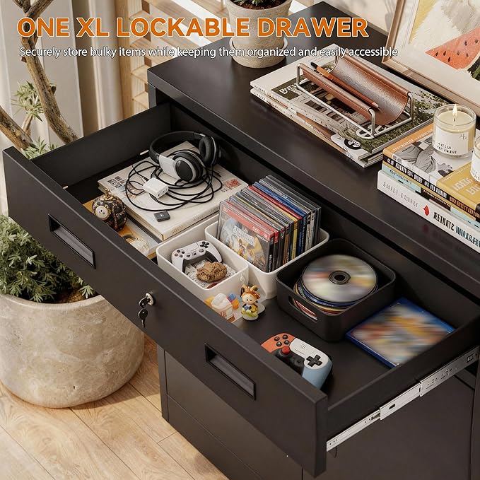 BESFUR 36" H Metal Cabinet - Image 4