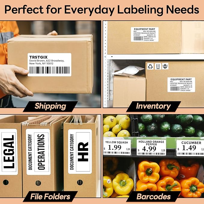 Compatible DYMO 30323 Shipping Labels, Direct Thermal Name Badge Label - Image 4