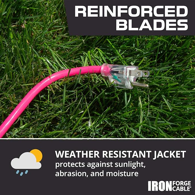 Iron Forge Cable Weatherproof 25 Ft Outdoor Extension Cord - Image 4