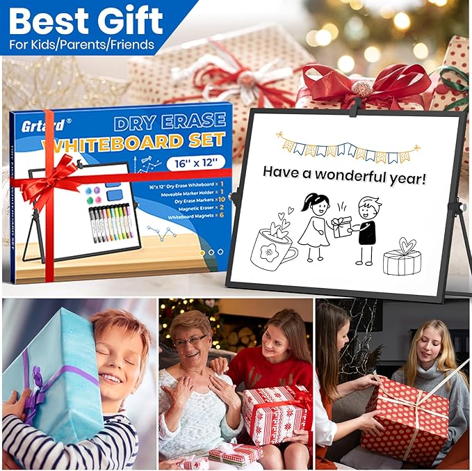 Grtard Dry Erase Magnetic White Board, Portable Small Whiteboard Set, Dry Erase - Image 6