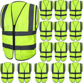 JaGely 15 Pack Reflective Safety Vests by JaGely