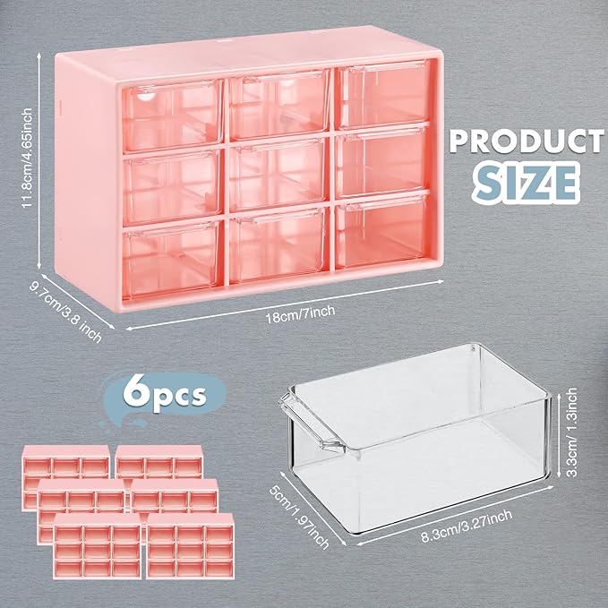 Amyhill 6 Pcs Mini Drawer Organizer Small Organizer - Image 3