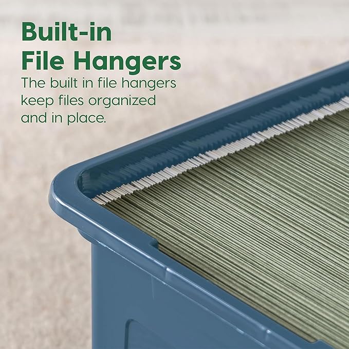 IRIS USA File Box Plastic File Organizer - Image 8
