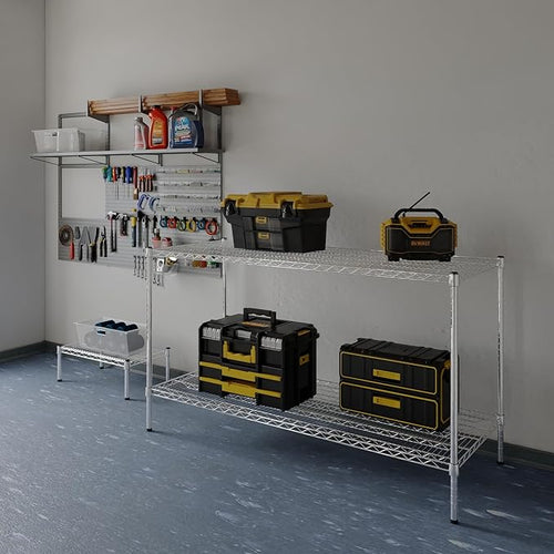 24" Deep x 60" Wide x 34" Height Wire Shelving Kit | 2-Tier | NSF Commercial - Image 2