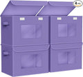Univivi Storage Bins with Lids Fabric Lidded Storage Baskets Stackable Closet by Univivi