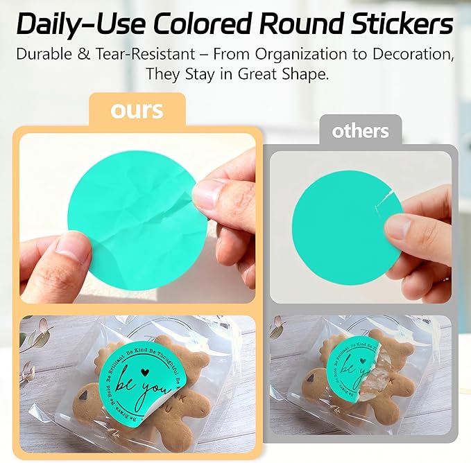 2 inch Dot Stickers Labels Circle Garage Sale Sticker 750Pcs Round Thermal - Image 6