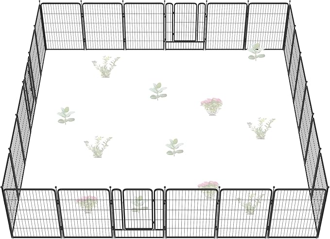 FXW Garden Fence Outdoor for The Yard – 40in x 54.7ft Heavy Duty Metal Animal by FXW