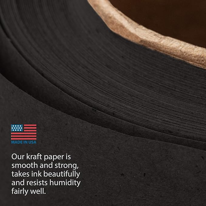 DIY CREW Black Kraft Paper Roll - Image 6