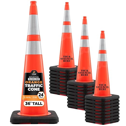 Xpose Safety 36 Inch Orange Slim Line Traffic Cones by XposeSafety