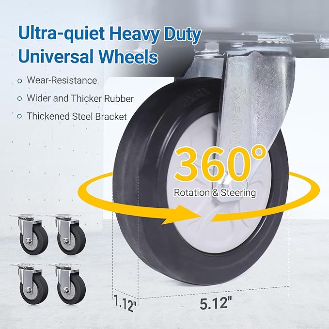 Electric Platform Truck, 661lbs Capacity Heavy Duty Flatbed Cart, 1000W Powered - Image 5