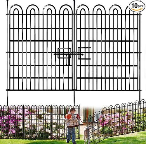 10 Panels Tall Garden Animal Barrier Fence by AVELOTUUG