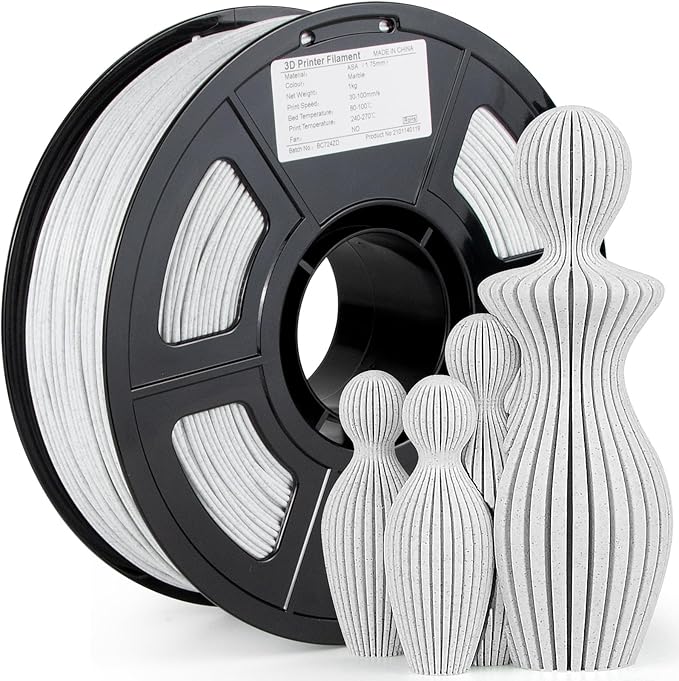 iSANMATE ASA Filament 1.75mm Marble 1KG, UV & Weather Resistant 3D Printer by iSANMATE