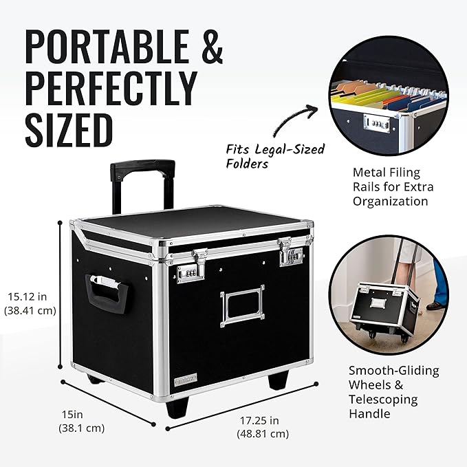 Vaultz Portable File Storage Box - Image 4